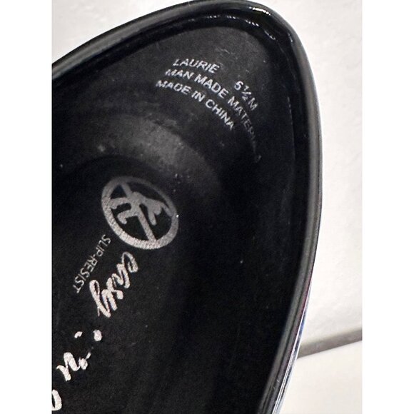 Easy Street Laurie Striped Blue& Silver Women's Clogs Non-Slip Size 5.1/2M - Picture 8 of 8